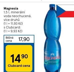 Přírodní voda Magnesia