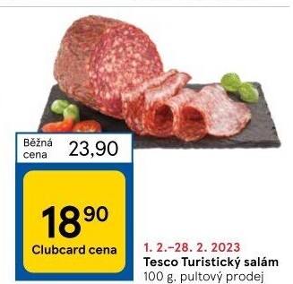 Salám turistický Tesco