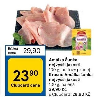 Šunka Amálka nejvyšší jakosti Krásno