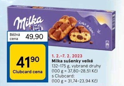 Sušenky Milka