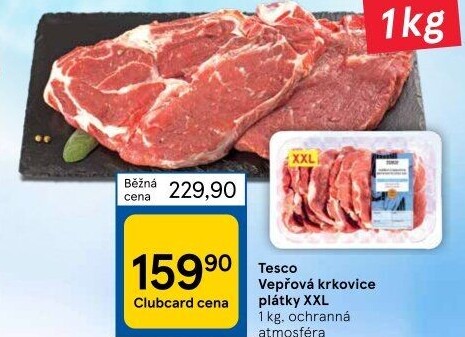 Vepřová krkovice bez kosti Tesco