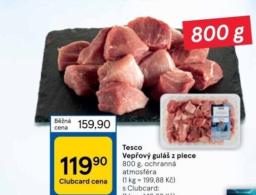 Vepřové maso na guláš Tesco