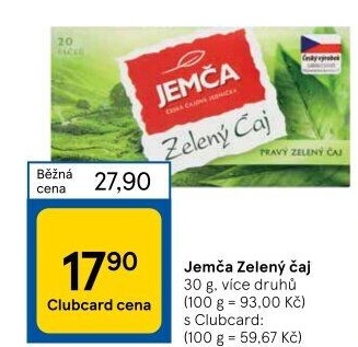 Zelený čaj Jemča