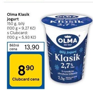 Bílý jogurt Klasik Olma