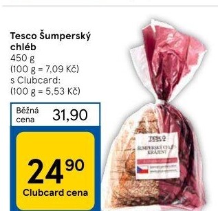 Chléb Šumperský Tesco