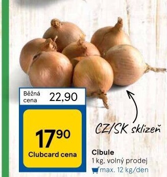 Cibule kuchyňská žlutá