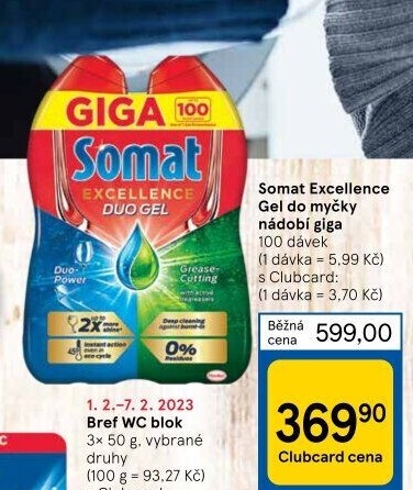Gely do myčky Excellence Somat