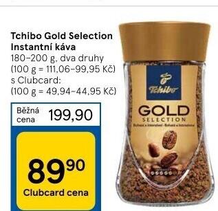 Instantní káva Tchibo Gold Selection
