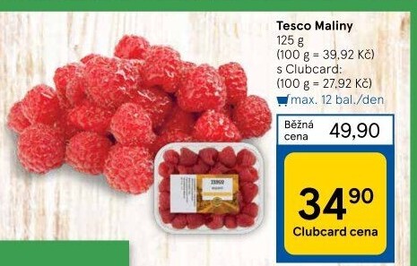 Maliny Tesco