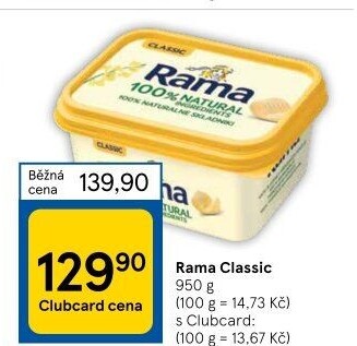 Margarín Classic Rama