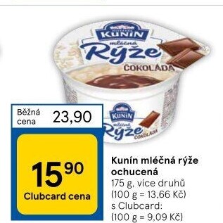 Mléčná rýže Kunín