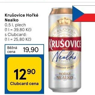 Pivo nealkoholické Královsky hořké Krušovice
