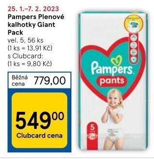 Pleny dětské Pampers Pants