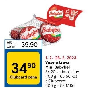 Sýr Mini Babybel Veselá kráva
