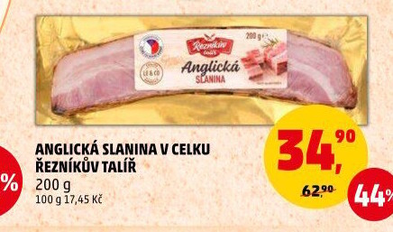 Anglická slanina Řezníkův talíř