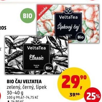 Čaj zelený bio Velta Tea