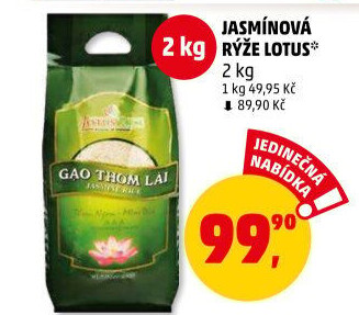 Jasmínová rýže Lotus Rice