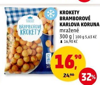 Krokety mražené Karlova Koruna