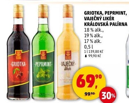 Likér Griotka Královská palírna