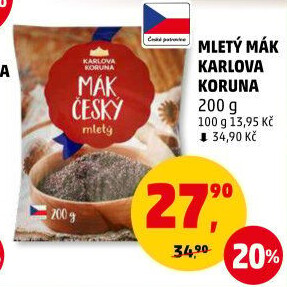 Mák mletý Karlova Koruna