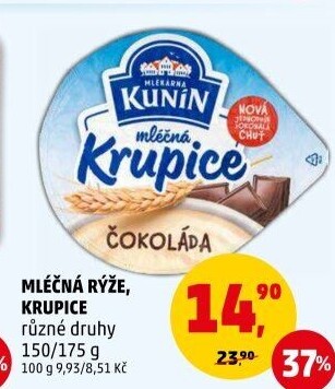 Mléčná rýže Kunín