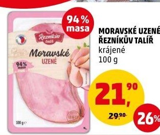 Moravské maso uzené Řezníkův talíř