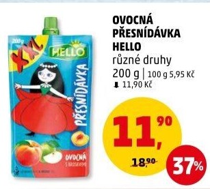 Ovocná kapsička Hello