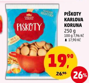 Piškoty Karlova Koruna