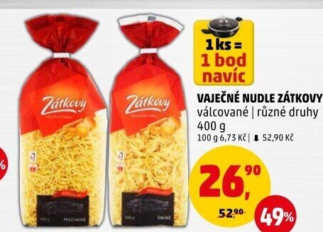 Polévkové nudle Zátkovy