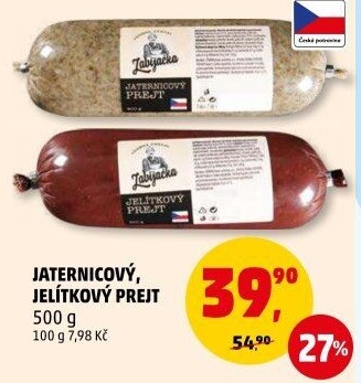 Prejt jitrnicový Dobrá česká Zabijačka