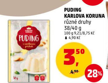 Pudink Karlova Koruna