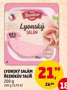 Salám lyonský Řezníkův talíř