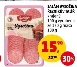 Salám Vysočina Řezníkův talíř
