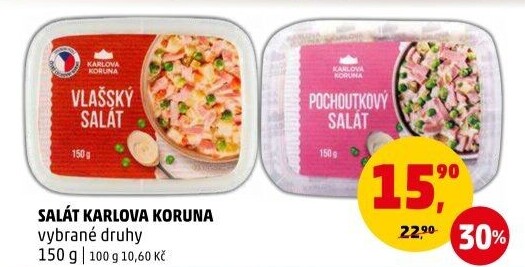 Saláty Karlova Koruna