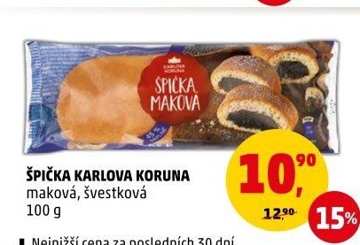 Špička s náplní Karlova Koruna