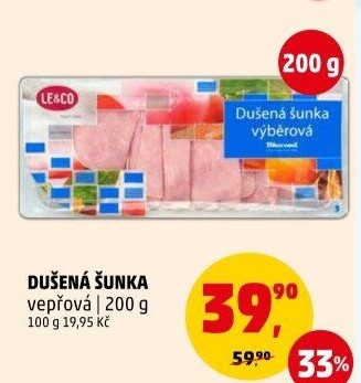 Šunka vepřová dušená LE&amp