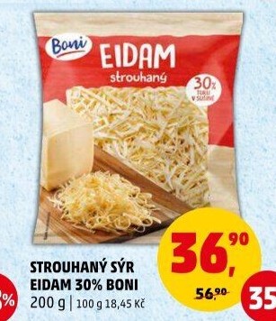 Sýr Eidam 30% strouhaný Boni