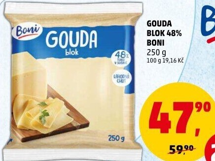 Sýr Gouda 48% Boni