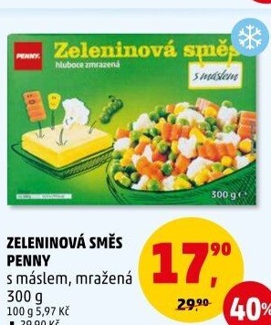 Zeleninová směs s máslem mražená Penny