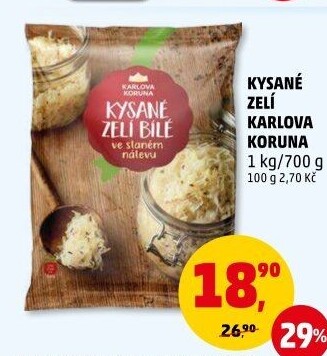 Zelí bílé kysané Karlova Koruna