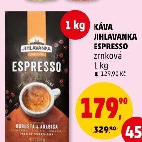 Zrnková káva Jihlavanka Espresso