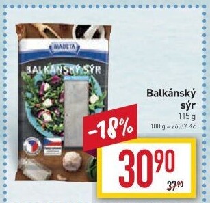 Balkánský sýr Madeta