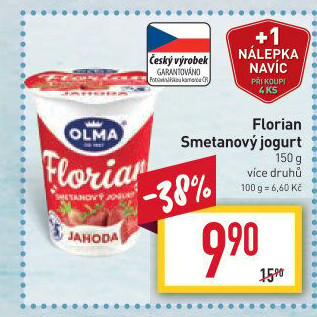 Jogurt smetanový Florian Olma