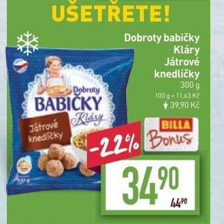 Knedlíčky játrové mražené Dobroty Babičky Kláry