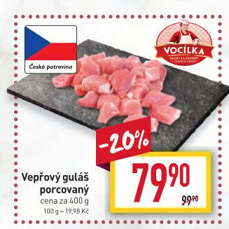 Maso na guláš vepřové Vocílka