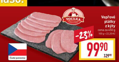 Řízky vepřové z kýty Vocílka