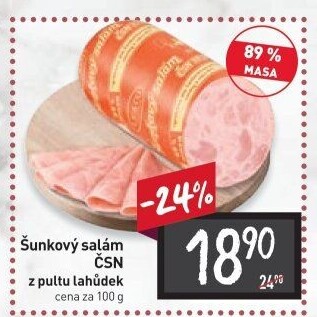 Salám šunkový ČSN 1977 Le&amp