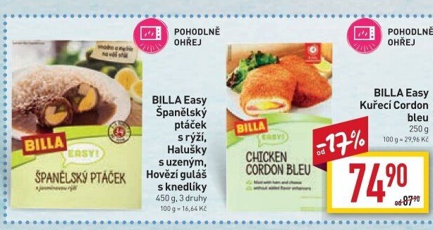Španělský ptáček s rýží Easy Billa