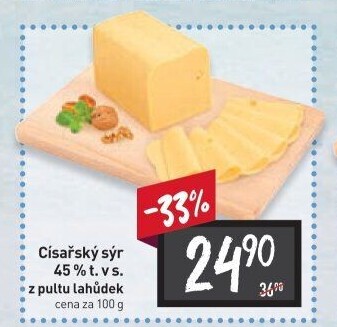 Sýr Císařský 45%