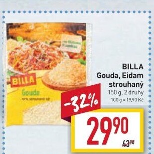 Sýr strouhaný Gouda Billa